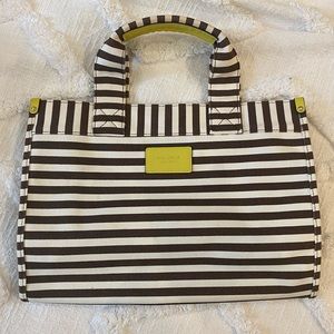 Henri Bendel Classic Striped Canvas Mini Tote